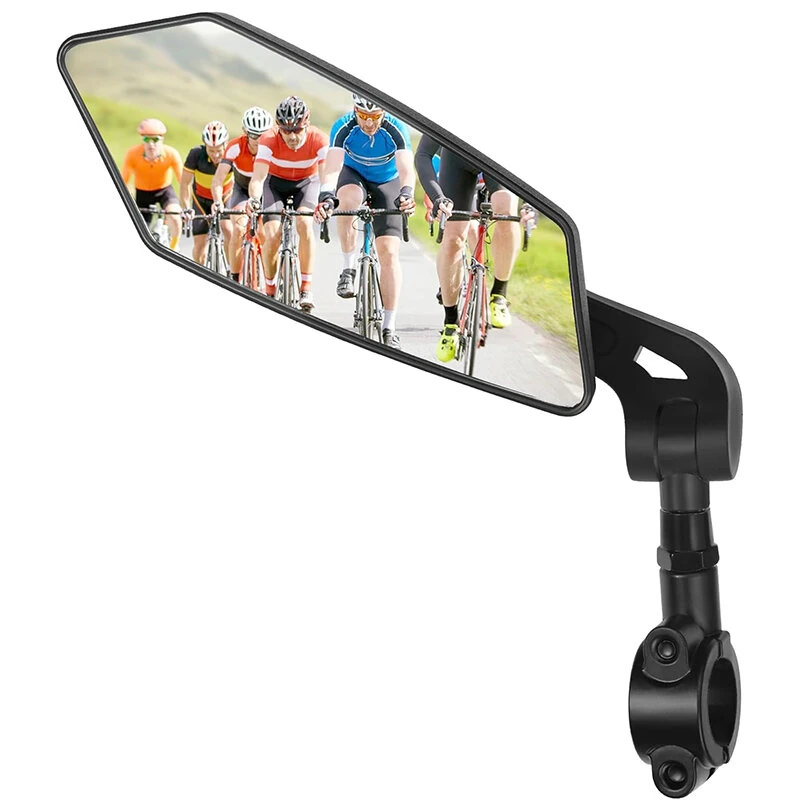 XANES DH005 Bicycle Left Rear View Mirror Wide Range High-Definition Rear View Mirror Cycling Adjustable Bike Mirror for E-bike Scooter Motorcycle (image for) XANES DH005 Bicycle Left Rear View Mirror Wide Range High-Definition Rear View Mirror Cycling Adjustable Bike Mirror for E-bike Scooter Motorcycle